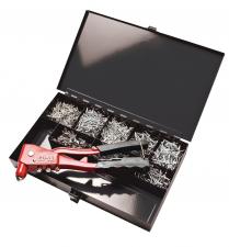Coffret pince GO-960 + 1000 rivets alu/acier tête ronde standard ALX