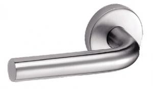 Série LC - Béquille de porte inox sur rosaces