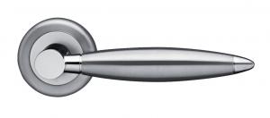 KUBA - Béquille de porte inox sur rosaces
