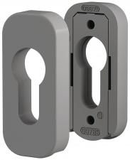 QUAD - Rosace de cylindre pour porte aluminium