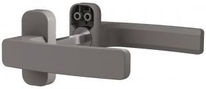 QUAD - Béquille double pour porte aluminium