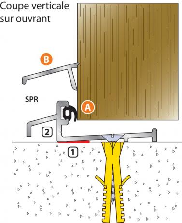 Seuil de porte d'entrée coupé!