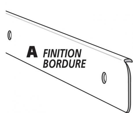 Profil alu pour plan de travail - Finition bordure - Quincaillerie Portalet