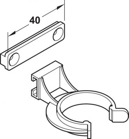 AXILO™ - Clips de plinthe - Quincaillerie Portalet