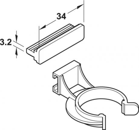 AXILO™ - Clips de plinthe - Quincaillerie Portalet