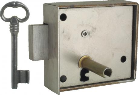 2 Stück 1 Stück GedoTec Serrure de meubles Serrure fixe ensemble pour Tirroirs & Armoires acier nickelé Serrure de coffre Mesure ardillon 25 mm Marque de qualité pour leur Surface habitable 