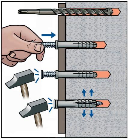 Cheville nylon à frapper TAP-VIS - Quincaillerie Portalet