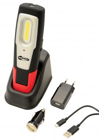 Baladeuse LED rechargeable COB 2 en 1 - ALBL1R - Quincaillerie Portalet