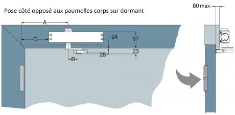 FERME-PORTE A PIGNON ET CREMAILLERE GR 150 GROOM FERMETURES