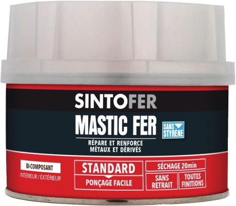 Répar' métal Standard Sintofer - Boîte 500 ml de Mastic polyester