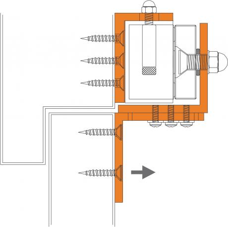 Support pour ventouse électromagnétique - Quincaillerie Portalet