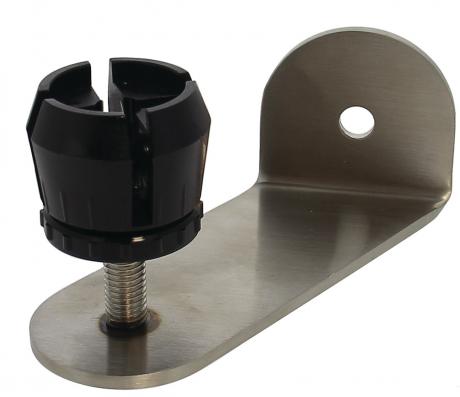 Support pour poignée de tirage inox Ø 40 mm - Quincaillerie Portalet