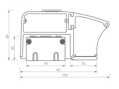 Support pour ventouse électromagnétique - Quincaillerie Portalet