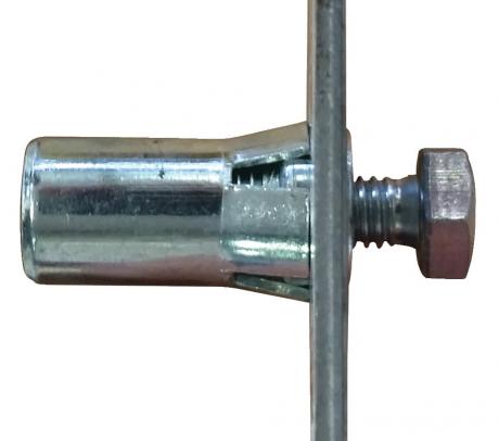 Écrou à sertir M 5 - Aluminium AlMg 5 [ AISI 5056 ] (Ø x L) 6,9 mm