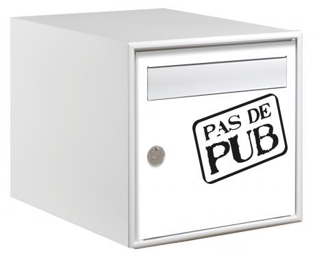 Boîte aux lettres STYLIS Pas de pub - Quincaillerie Portalet