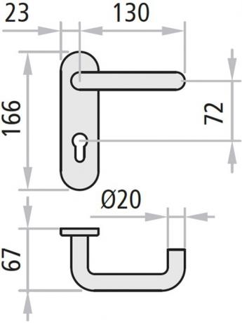 Béquille double M1XS - inox - SERTOS V - NINZ