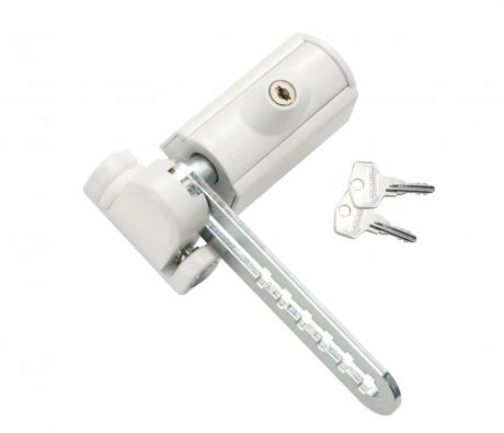 1 pièce pour fenêtre et porte blanc MOVKZACV Entrebâilleur de fenêtre avec clés entrebâilleur de sécurité 