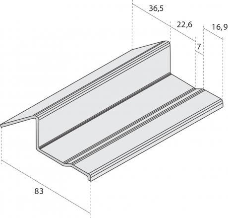 Seuil de porte de garage PGL82 - Quincaillerie Portalet