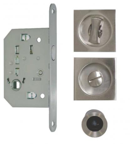 Kit pour porte à galandage et poignée carrée - Quincaillerie Portalet