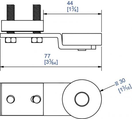 SPORTUB® - Butée de rail 1098 pour porte coulissante - Quincaillerie  Portalet