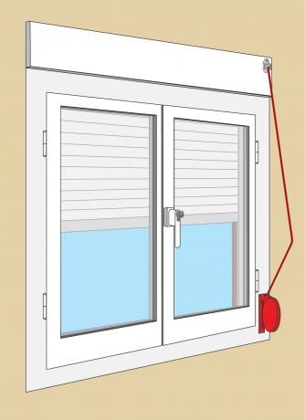 Enrouleur De Sangle Pour Volet Roulant - Montage En Saillie, Blanc - Sangle Intégrée 5 M X 14 Mm - Pour Stores Manuels - Facile à Installer - Dimensions 175x130x25 Mm