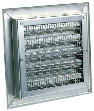 Grille de ventilation avec moustiquaire