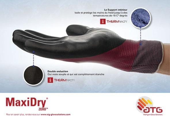 Gants de travail MaxiDry Zero 56 451 Quincaillerie Portalet