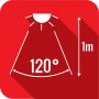 Angle de 120° Angle de 120°