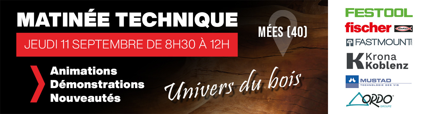 Matinée technique Univers bois